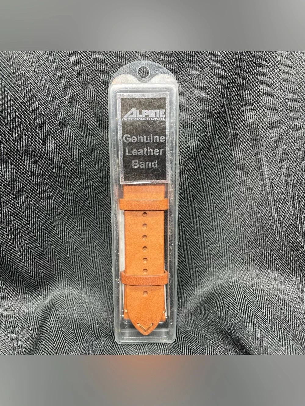 Alpine International Tan Leather Watch Band